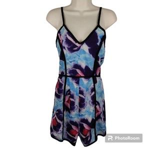 Sunnyfair Collection Women's Watercolor Print Romper Size Small
